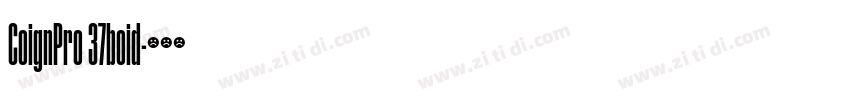 CoignPro 37boid字体转换 CoignPro 37boid字体转换